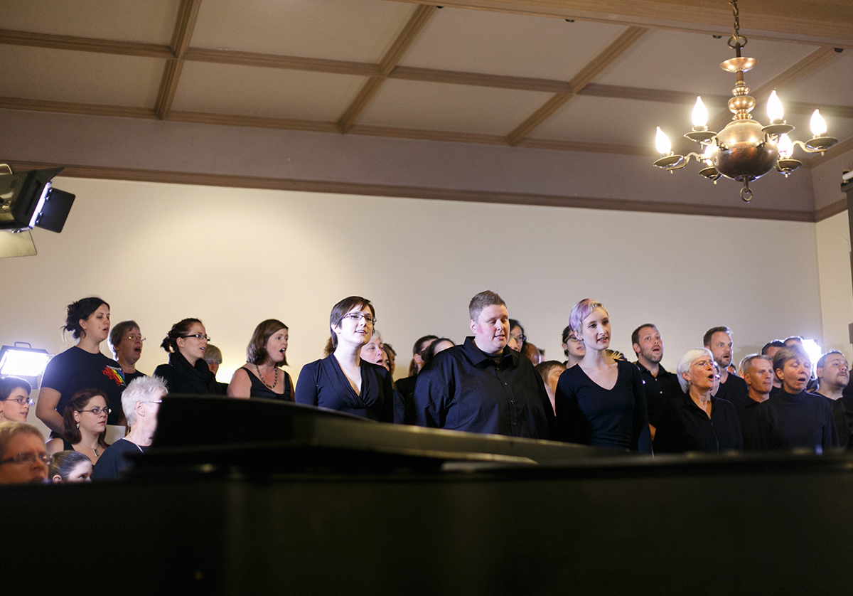 A choir performing