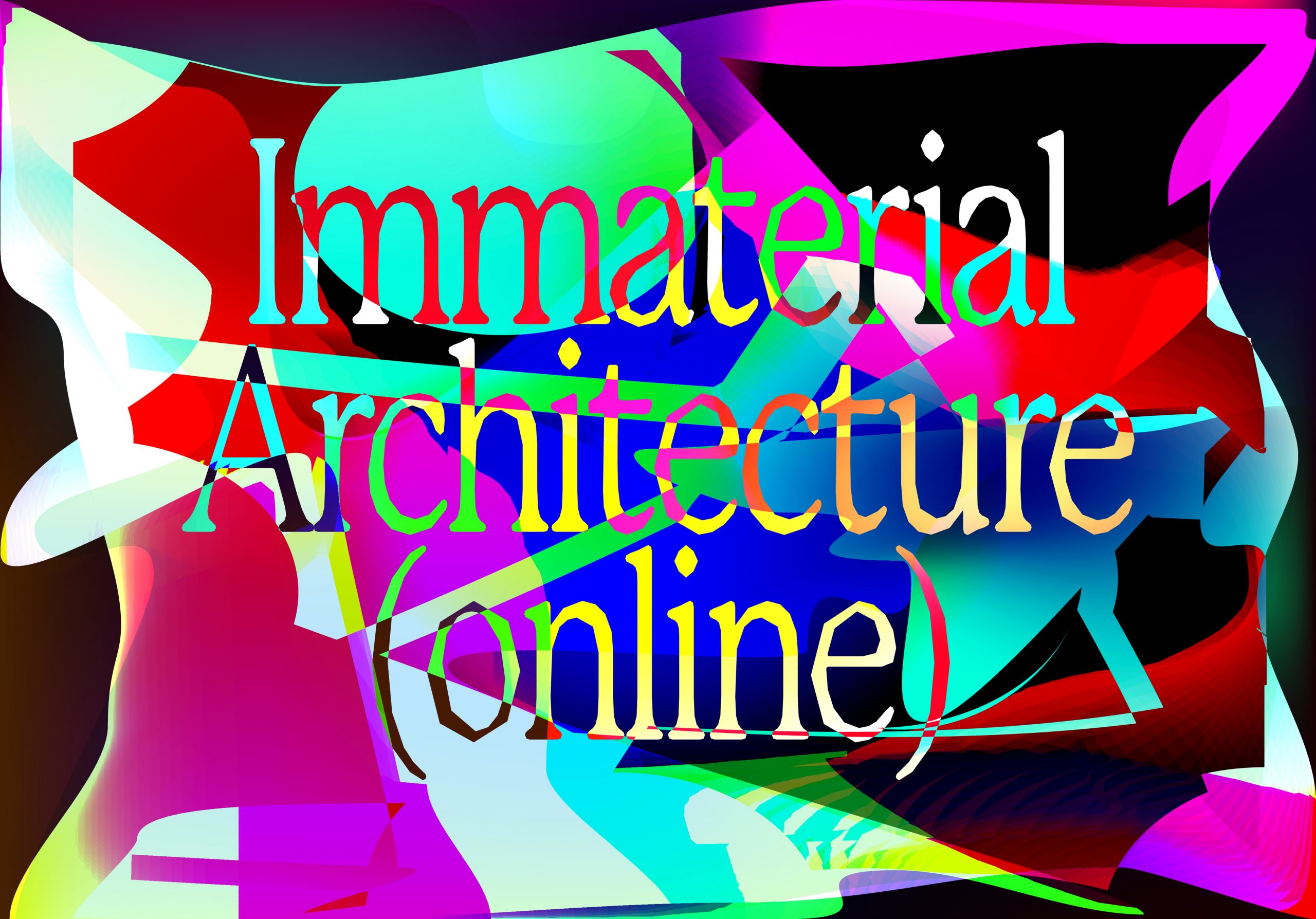 Immaterial Architecture (online) logo against graphic background